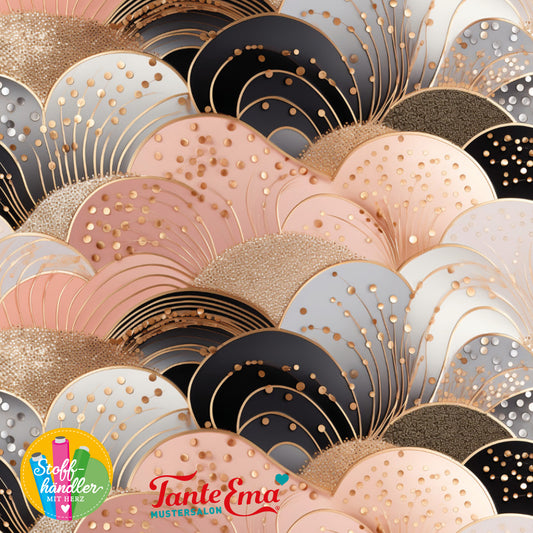 Jersey Stoff Gold Rumba