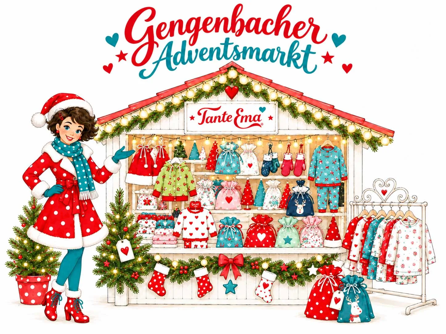 Tante Ema auf dem Gengenbacher Adventsmarkt