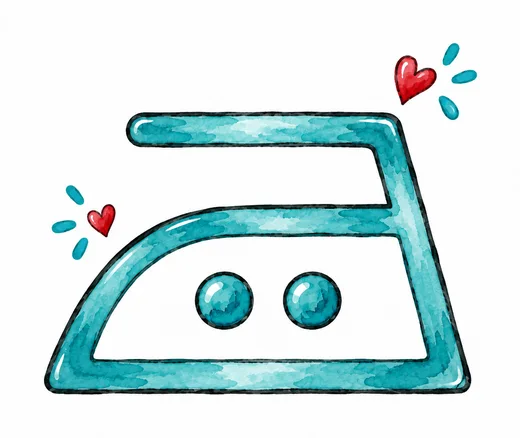 Bügeleisen mit zwei Punkten