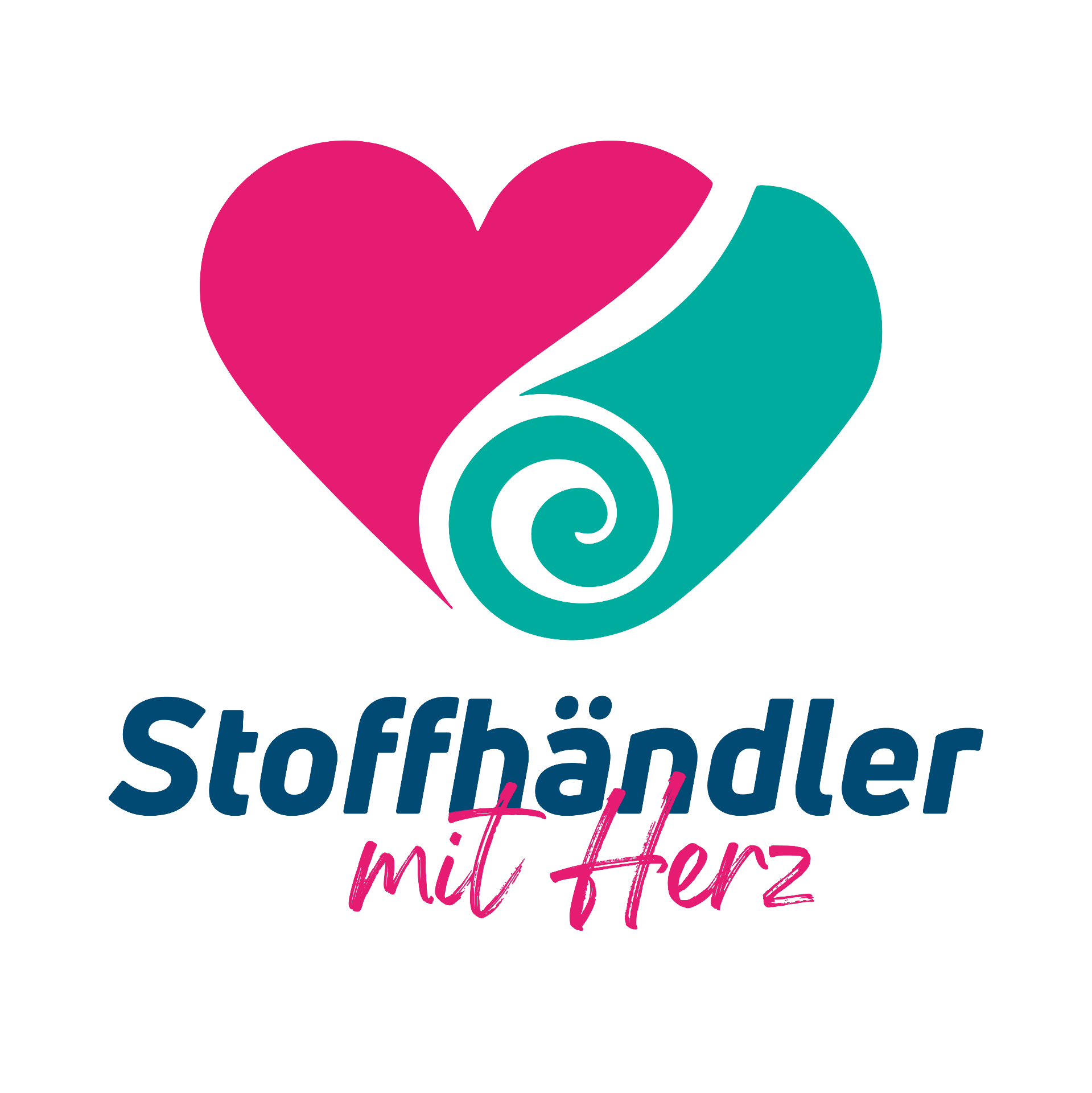 Stoffhändler mit Herz Logo