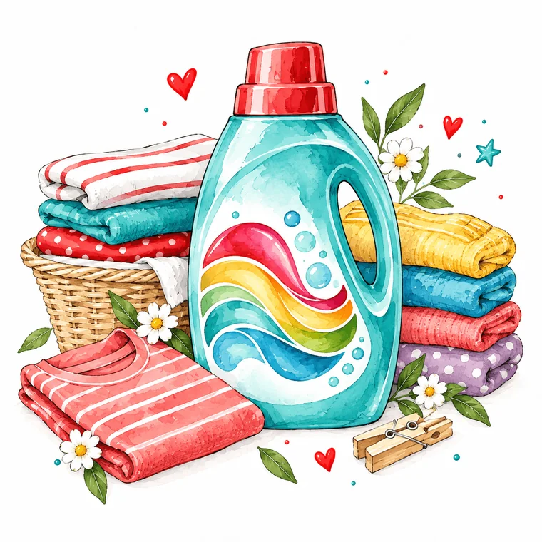 Illustration zu Colorwaschmittel