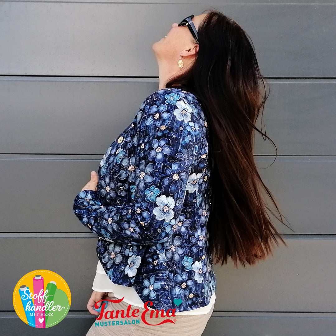 Jersey Stoff Denimgarden