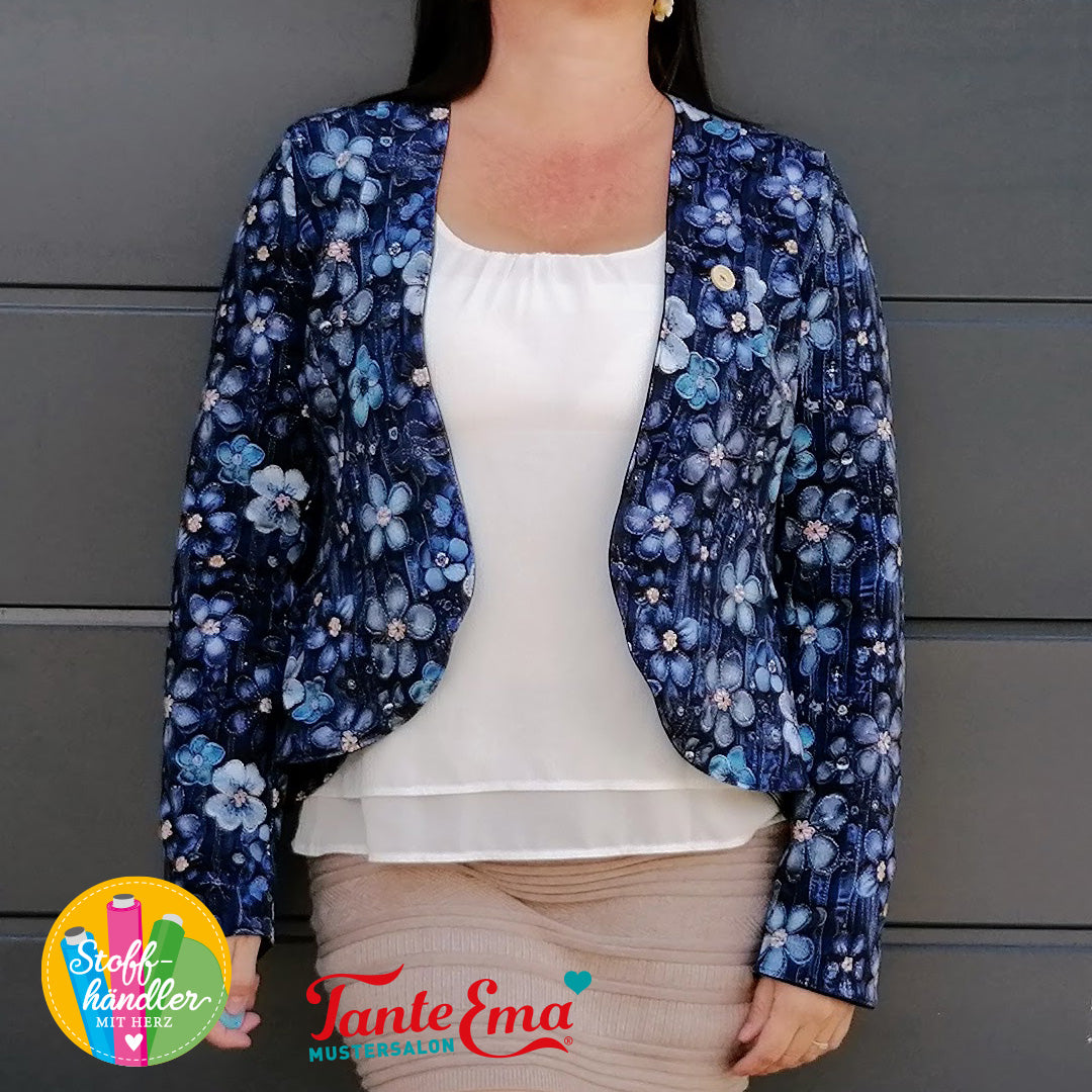 Jersey Stoff Denimgarden