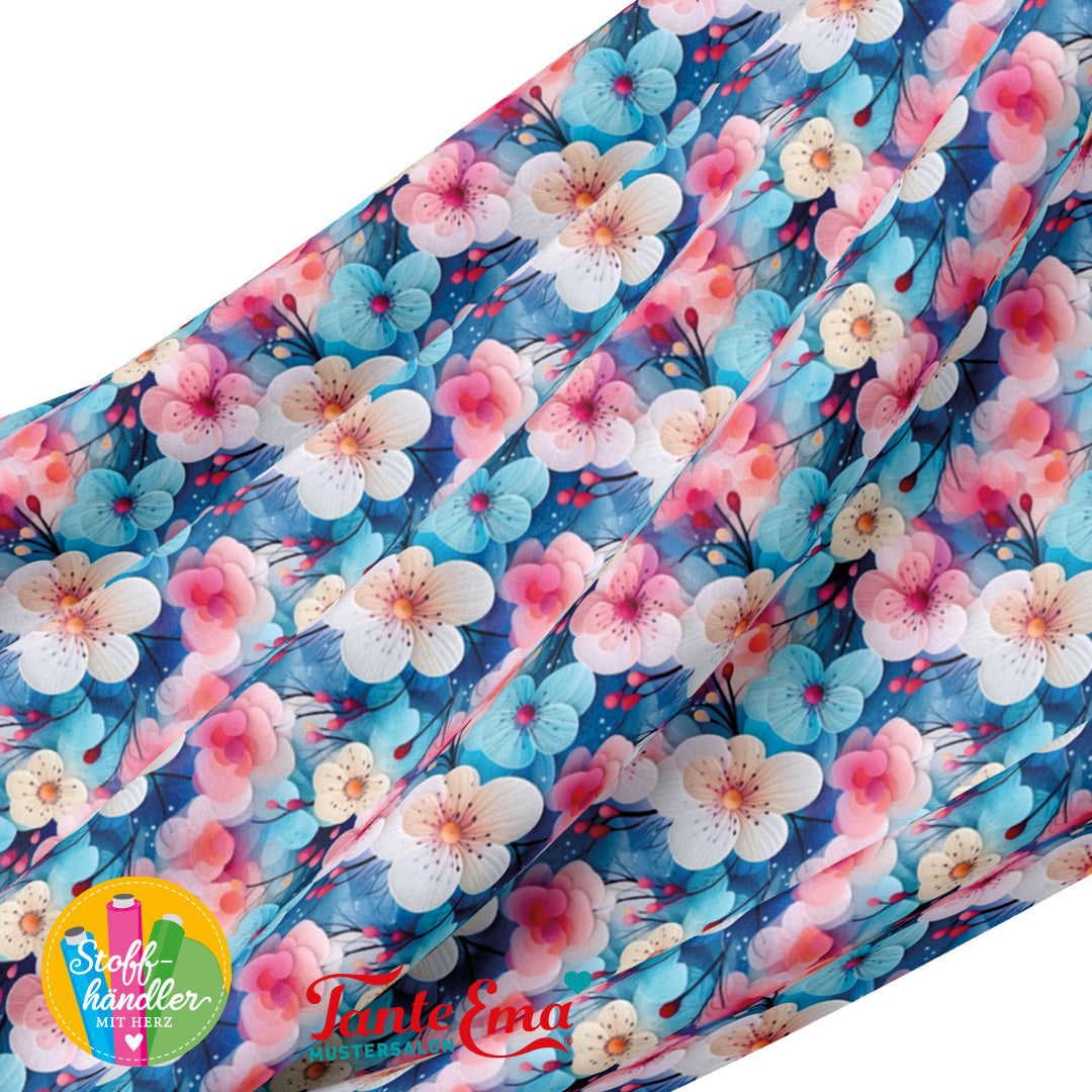 Jersey Stoff Moonflower